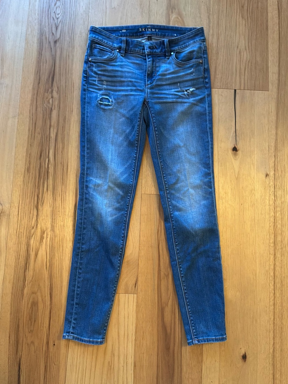 White House Black Market Women's Blue “The Skinny Ankle” Jeans, Size 00